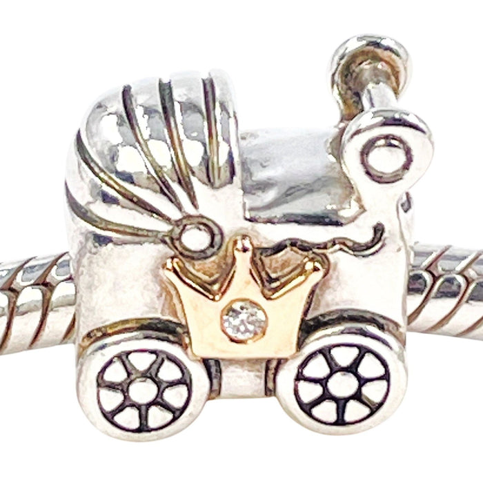 Pandora Royal Baby 2013 Limited Edition Sterling Silver Charm with 14K Gold Crown