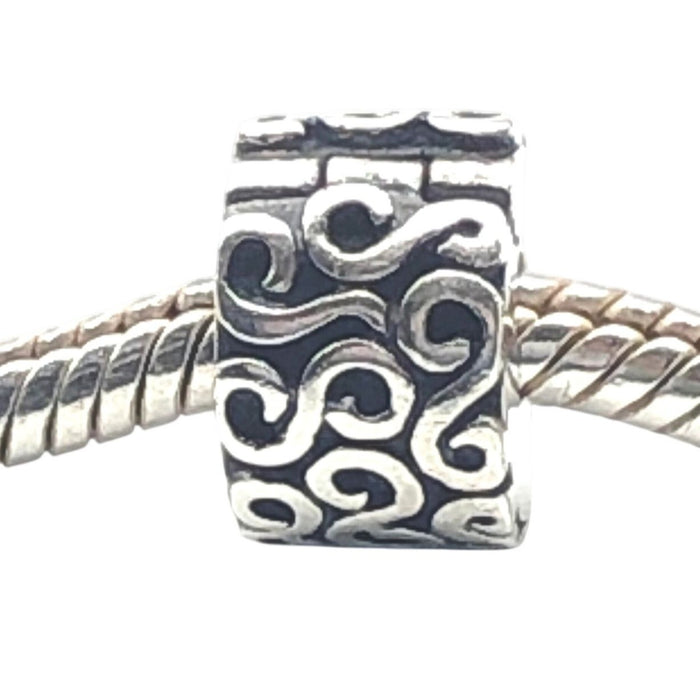 Pandora "S" Pattern Sterling Silver Clip Charm