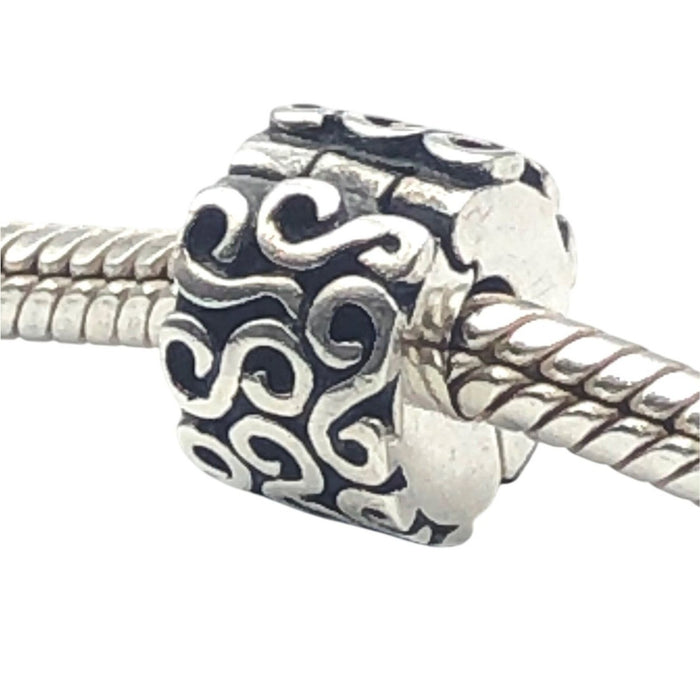 Pandora "S" Pattern Sterling Silver Clip Charm