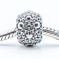 Pandora Shimmering Droplets Sterling Silver Charm With Clear Zirconia
