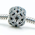 PANDORA Shimmering Lace Sterling Silver Charm Openworks Bead