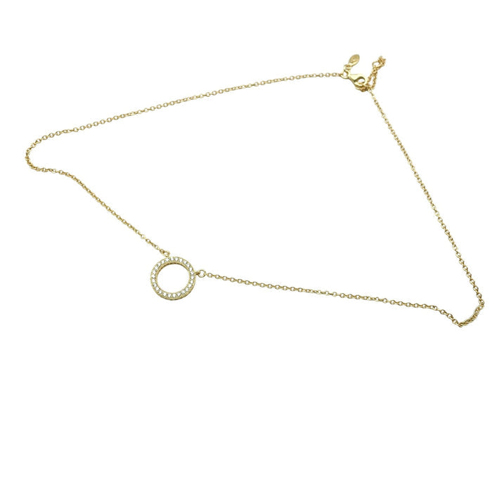 PANDORA Shine™ Hearts of Pandora 18K Gold Plated Sterling Silver Necklace With Clear Zirconia