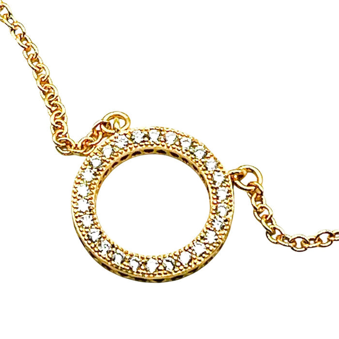 PANDORA Shine™ Hearts of Pandora 18K Gold Plated Sterling Silver Necklace With Clear Zirconia