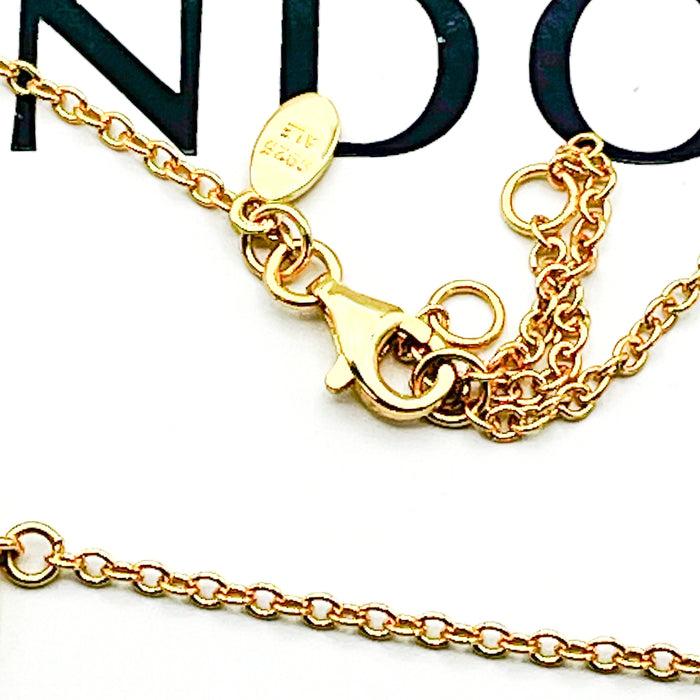 PANDORA Shine™ Hearts of Pandora 18K Gold Plated Sterling Silver Necklace With Clear Zirconia