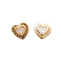 Pandora Shine Signature Heart Stud Earrings with Clear Zirconia – Retired