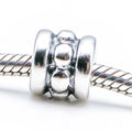PANDORA Silver Row Dots Sterling Silver Charm