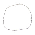 Pandora Very Rare Sterling Silver Beaded Chain Rice Bead Necklace - 23.6 Inches