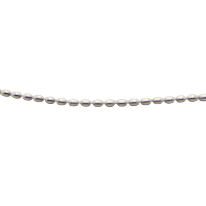 Pandora Very Rare Sterling Silver Beaded Chain Rice Bead Necklace - 23.6 Inches