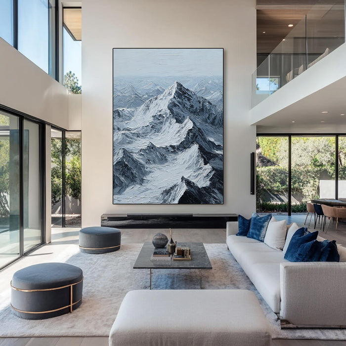 Peak of Will large mountain wall art for minimalist home decor