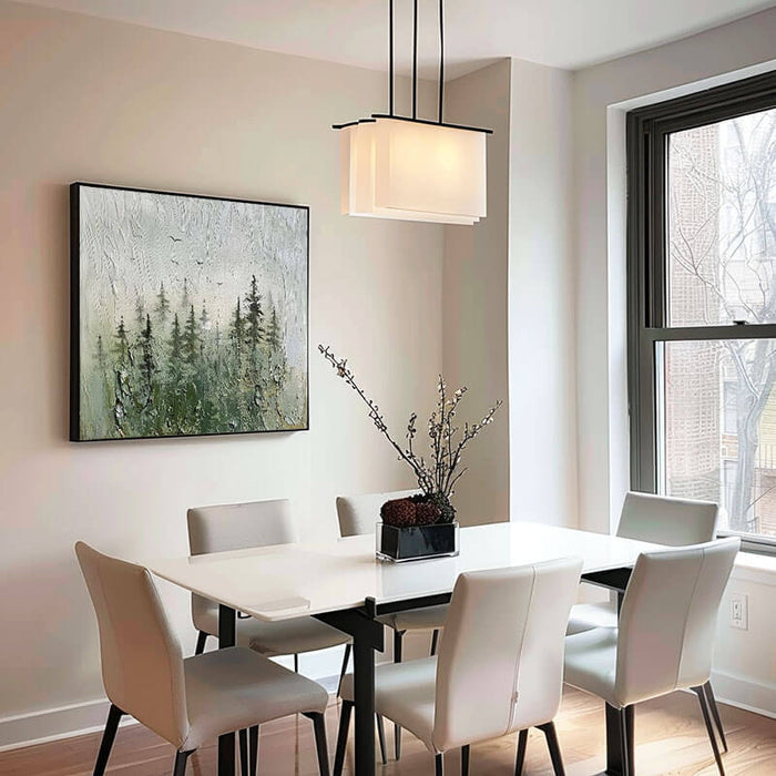 Large Abstract Landscape Canvas Art - Quiet Nature - Hues Art Lab
