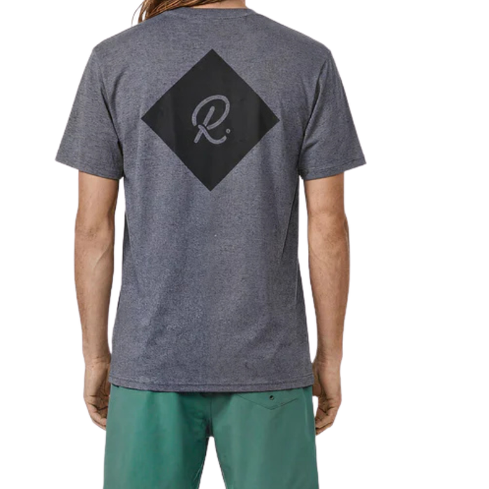Rallee Ace of Diamonds Dry Tec Mens Tennis Tee - Charcoal