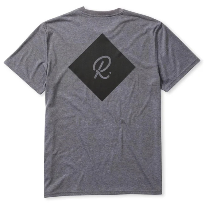 Rallee Ace of Diamonds Dry Tec Mens Tennis Tee - Charcoal