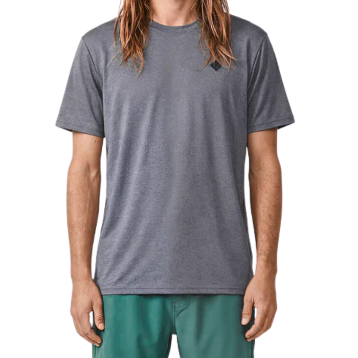 Rallee Ace of Diamonds Dry Tec Mens Tennis Tee - Charcoal