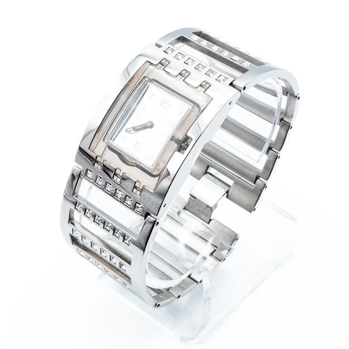 Swatch Square Brilliant Bangle Watch SUBM103G
