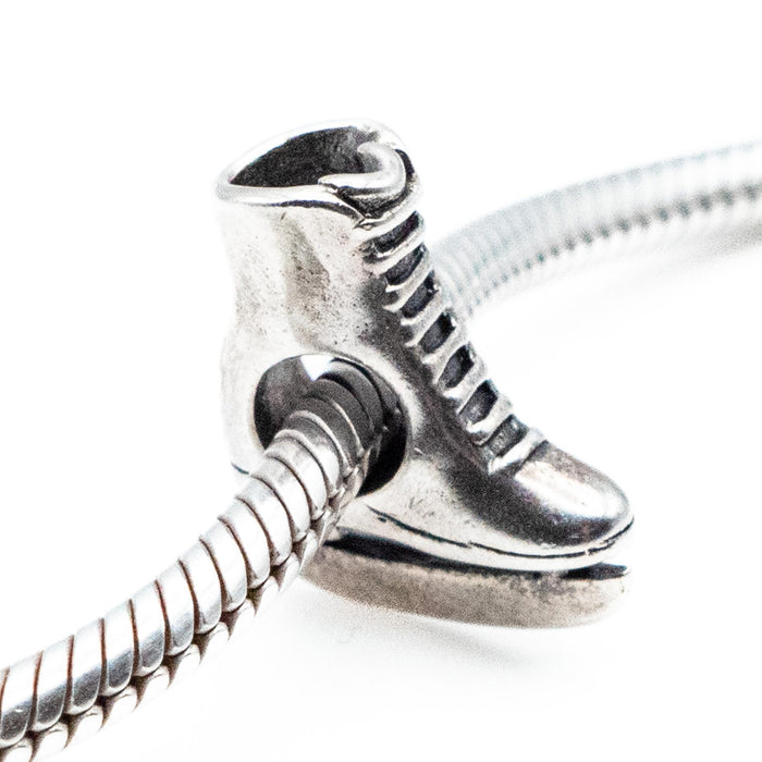 Reflections Ice Skate Bead Sterling Silver Charm