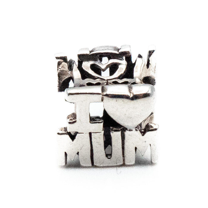 RHONA SUTTON I Love Mum Sterling Silver Charm