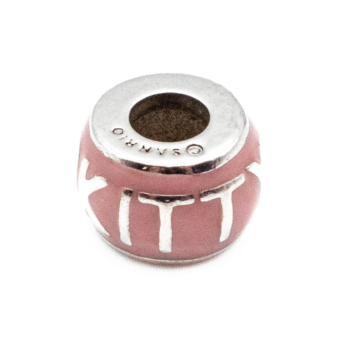 SANRIO Hello Kitty Sterling Silver Charm With Pink Enamel