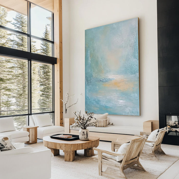Luxury Sea Fog Canvas Wall Art - Hues Art Lab