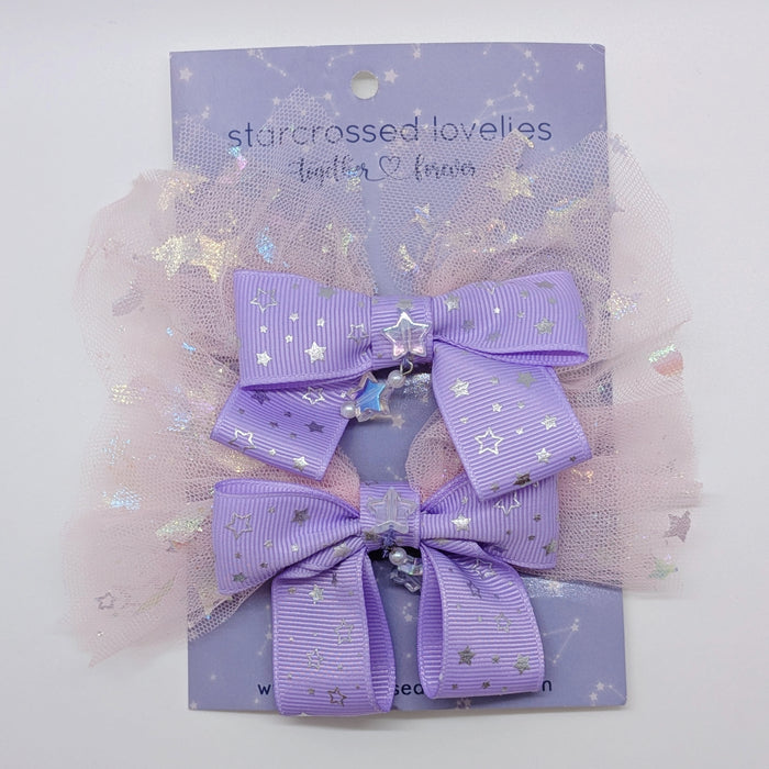 SFS! Iridescent Star Hair Bows