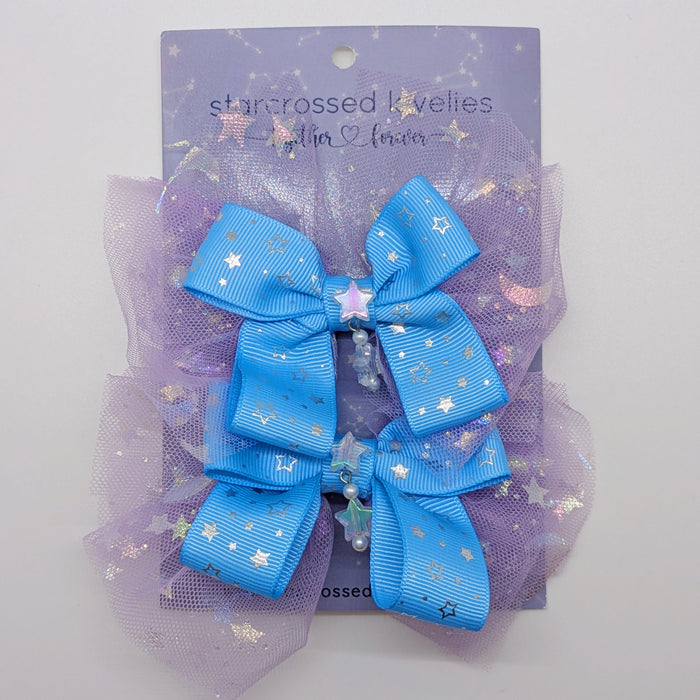 SFS! Iridescent Star Hair Bows