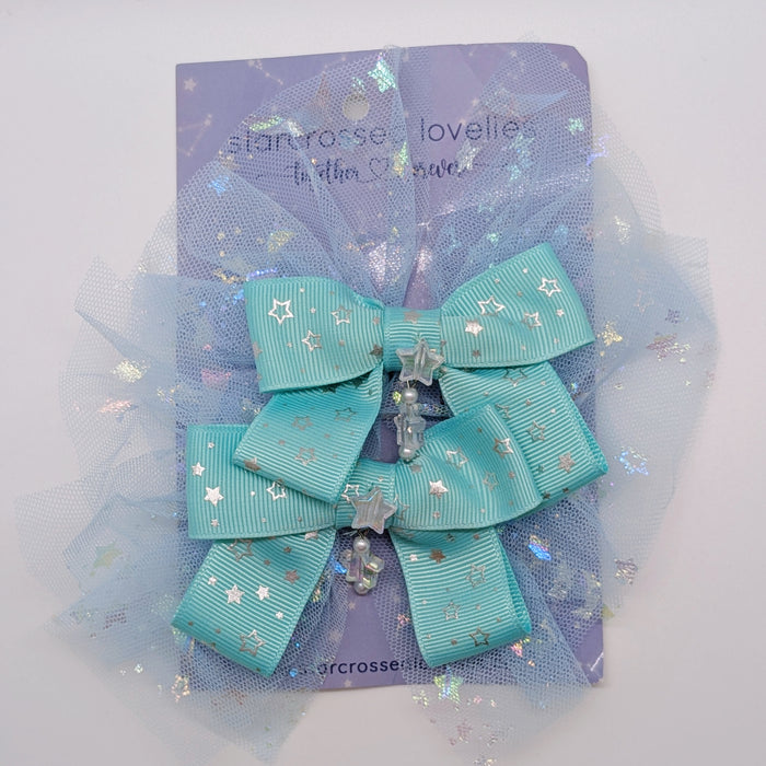 SFS! Iridescent Star Hair Bows