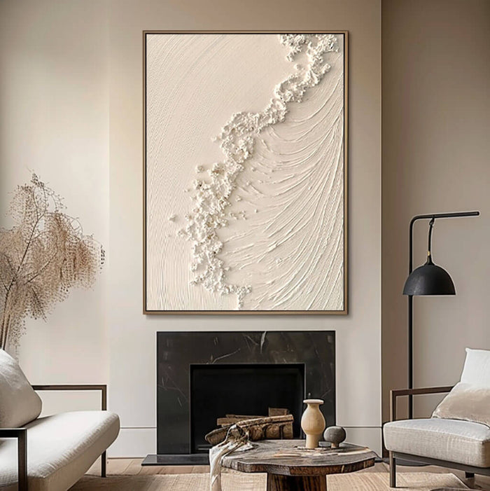Textured Abstract Art on Canvas - Sharing Joy - Hues Art Lab