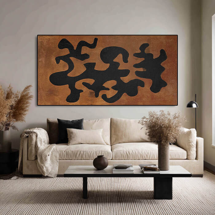 Sigils of the Earth large earthy wall art for natural home decor