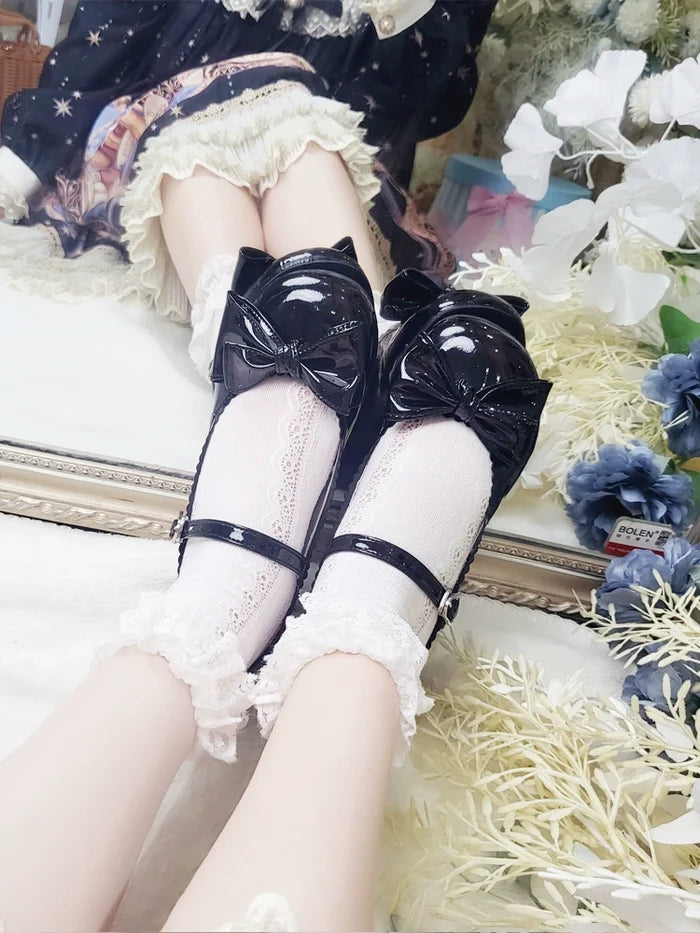 Single Bow Flat Shoes