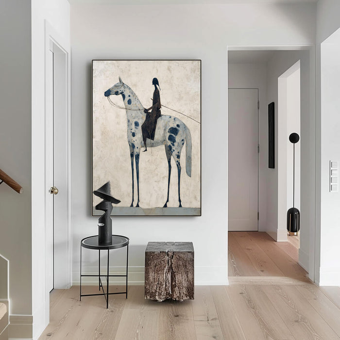Solitary Rider gallery view of modern horse canvas print