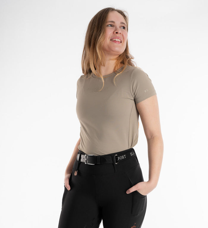 Women's Blackfort Equestrian Sportluxe t-shirt short sleeve top khaki green