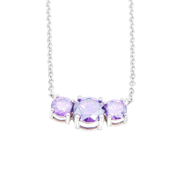 Sterling Silver Amethyst Necklace