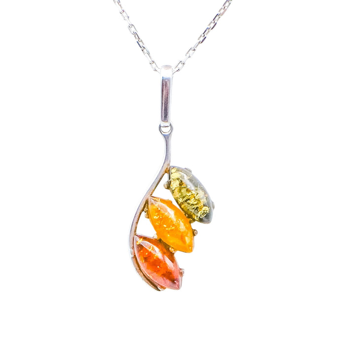 Sterling Silver Baltic Amber Pendant