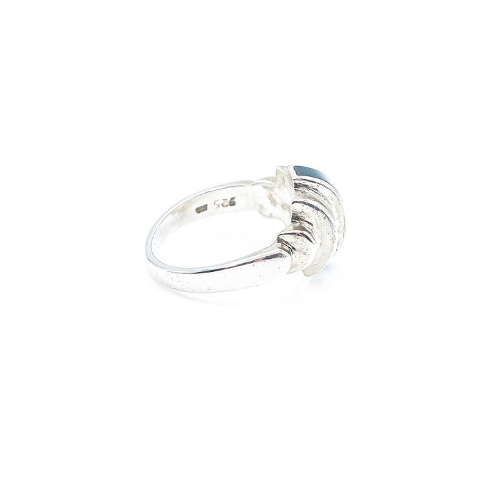 Sterling Silver Black Onyx Ring Size 7