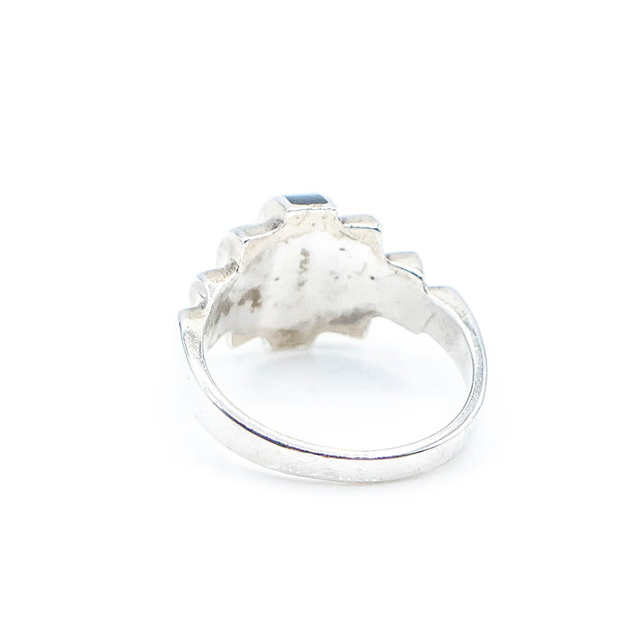 Sterling Silver Black Onyx Ring Size 7