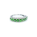 Sterling Silver Chrome Diopside Ring Size 5