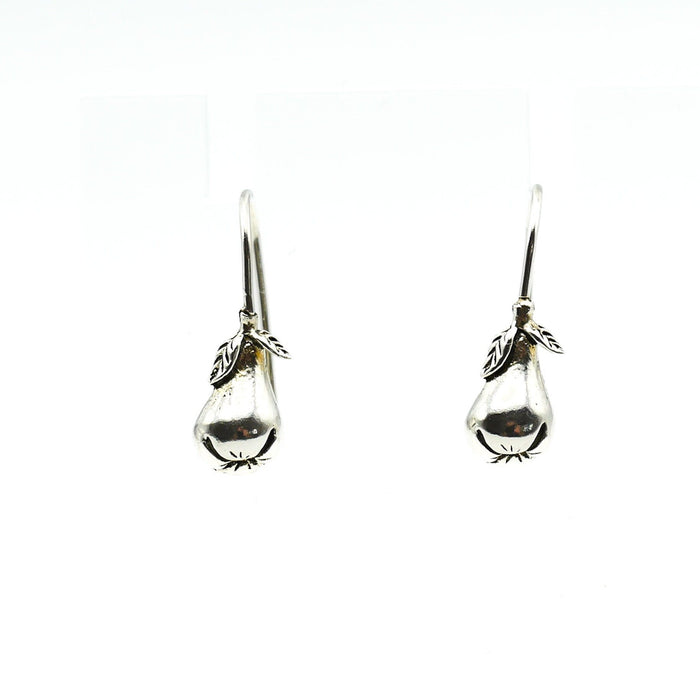 Sterling Silver Pear Dangle Earrings