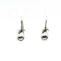 Sterling Silver Pear Dangle Earrings