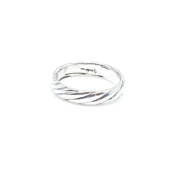 Sterling Silver Twist Ring Size 7