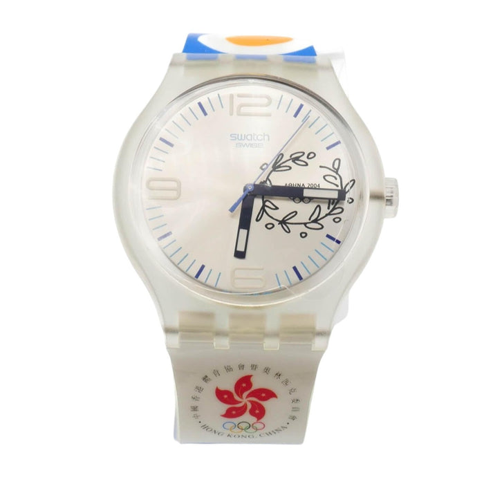 Swatch Gent XL Olympia Special NOC Hong Kong Watch SUDK106Z New in Box