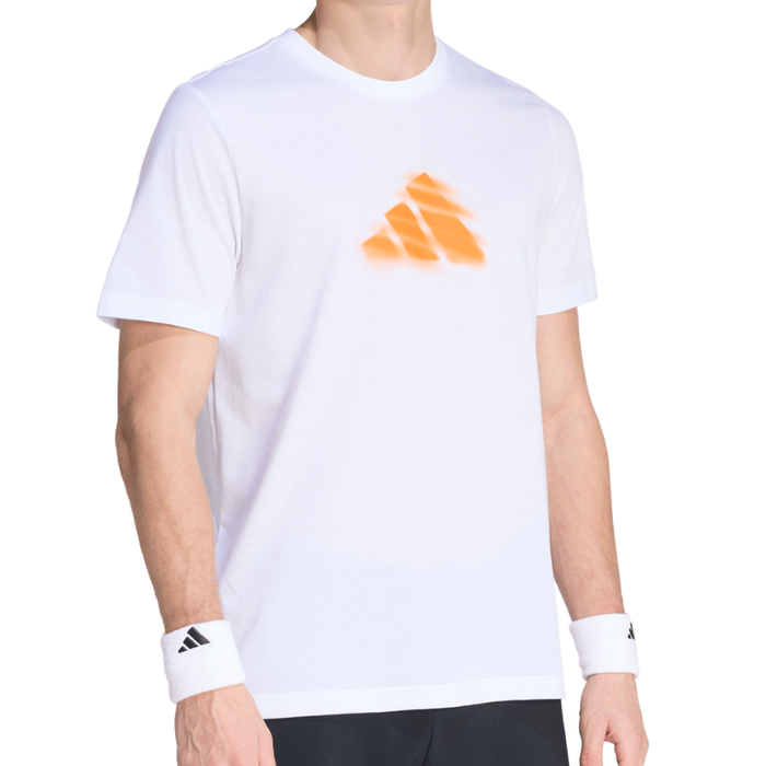 Adidas TENNIS CLAY IS NOT GRAPHIC Mens T Shirt - White
