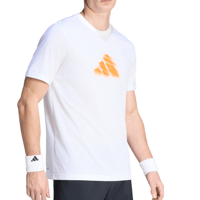 Adidas TENNIS CLAY IS NOT GRAPHIC Mens T Shirt - White