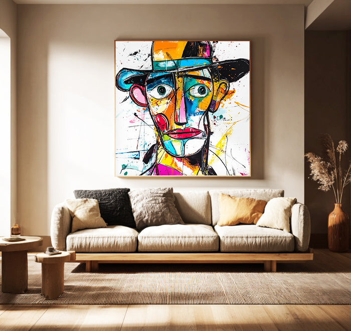 The Deconstructed Gaze large Picasso style wall art for contemporary decor