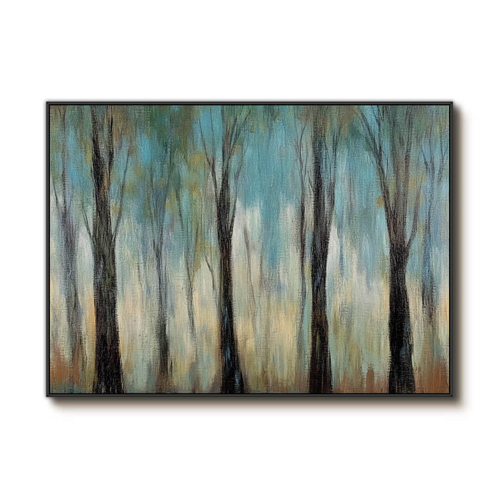 The Ethereal Forest artwork with layered trees and soft light