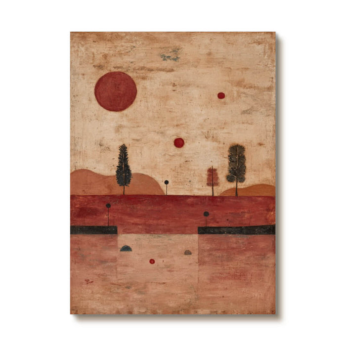 The Other Side abstract landscape artwork with distant horizon and soft tones
