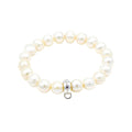 THOMAS SABO Charm Carrier Bracelet With Freshwater Pearl Size 5.9 Inches