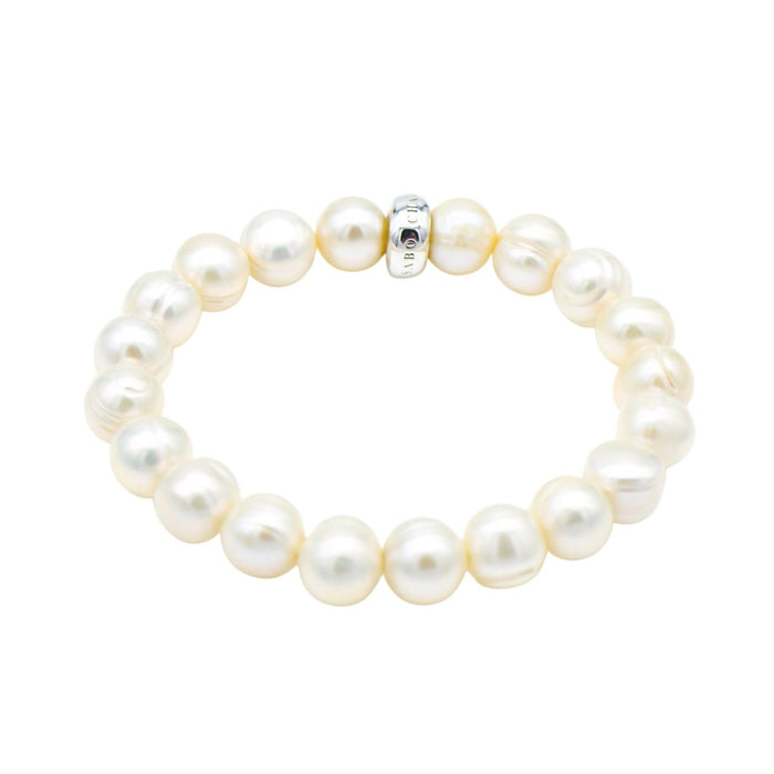 THOMAS SABO Charm Carrier Bracelet With Freshwater Pearl Size 5.9 Inches