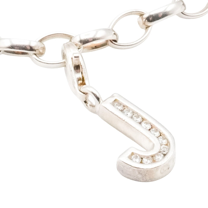 Thomas Sabo Charm Club Letter J Sterling Silver Charm Pendant