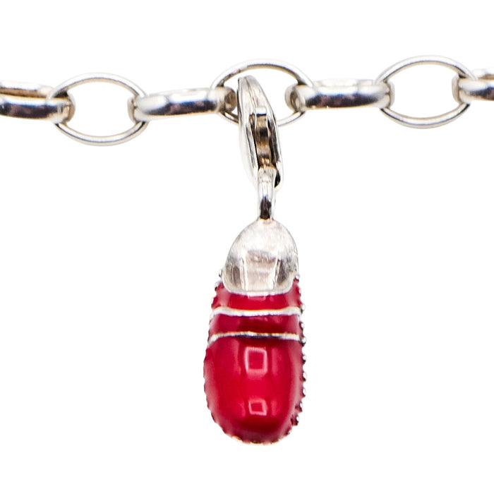 Thomas Sabo Charm Club Red Clog Shoe Sterling Silver Charm Pendant