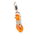 Thomas Sabo Orange Flip Flop Sterling Silver Charm Pendant