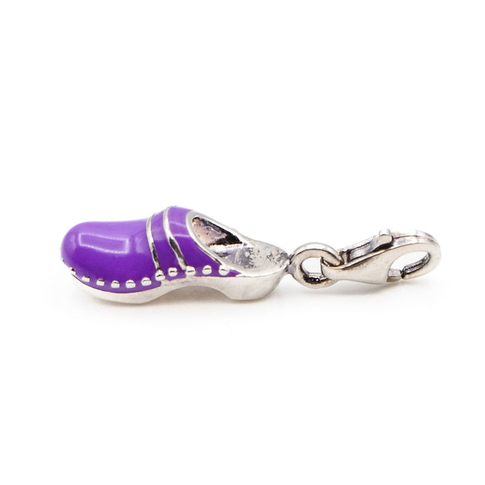 Thomas Sabo Purple Enamel Dutch Clog Shoe Sterling Silver Charm Pendant